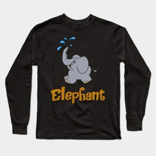 Cute Elephant Long Sleeve T-Shirt